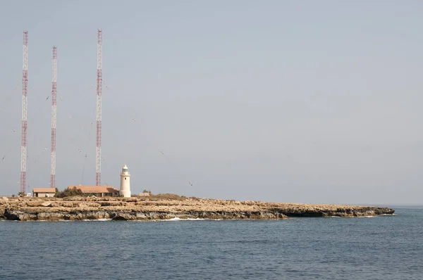 关于塞浦路斯的灯塔 — 图库照片