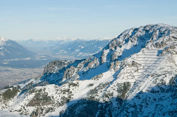 Kış Avusturya Alplerinde görüntülemek Stok Resim