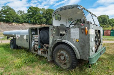 Vintage Havaalanı Tug araç.
