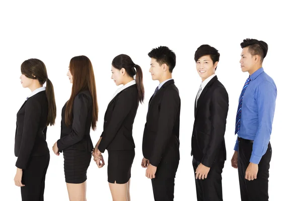 Grupo de empresários que estão em fila — Fotografia de Stock