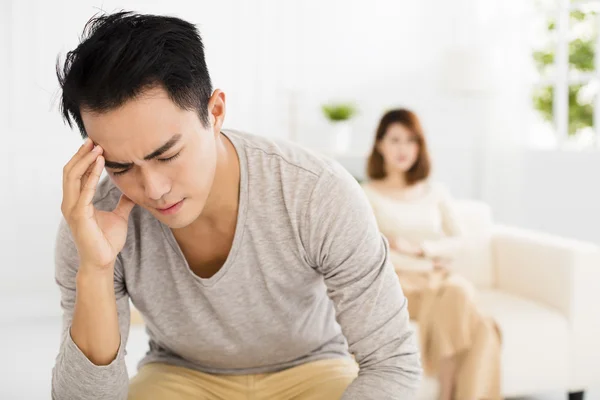 Pelea entre marido y mujer — Foto de Stock