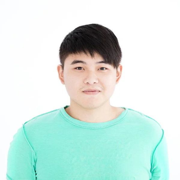 Smiling asian young casual man portrait — Stock Photo, Image