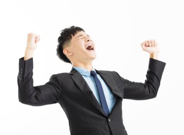 El ile işadamı kutlama başarı kadar heyecanlı