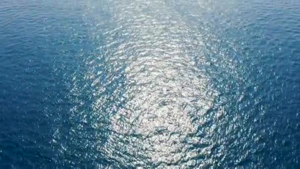 Aerial View Sea Surface Royalty Free Stock Footage