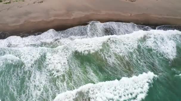 海と波の空中の景色 — ストック動画