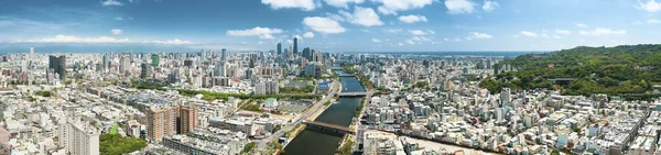 Flygfoto Över Kärlek Flod Och Kaohsiung Stad Taiwan — Stockfoto