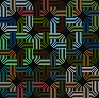 Dikişsiz art deco tarzı arka plan