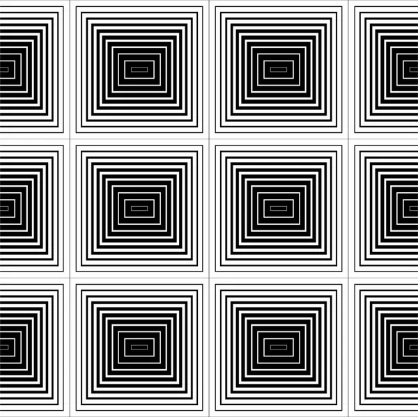 Nahtlose op art syle optische Täuschung Hintergrund Stockillustration