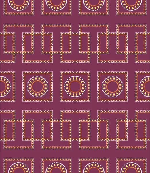Geometrische Patroon Van Lijnen Van Eenvoudige Vormen Een Rode Achtergrond — Stockvector