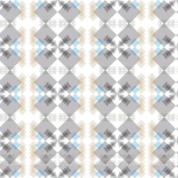 Modèle Géométrique Lignes Formes Simples Sur Fond Blanc Pour Tissu — Image vectorielle