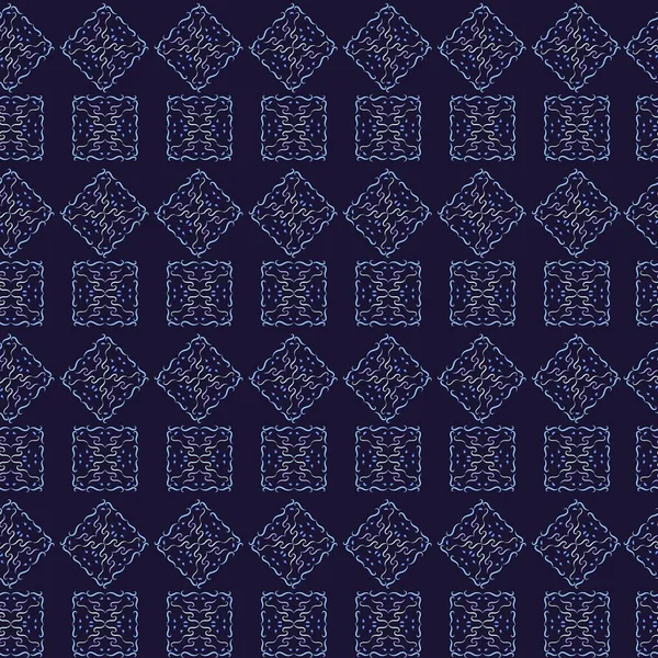 Геометрический Узор Линий Синем Фоне Тканей Детской Одежды Фона Текстиля — стоковый вектор