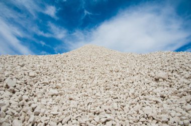 Beyaz taş çakıl kapatın. Doku. Arka plan.