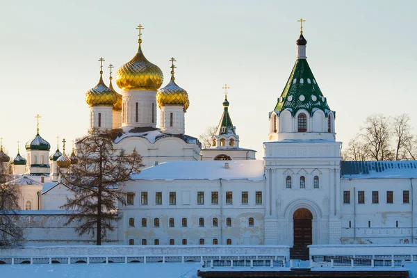 Świętej Trójcy Ipatievsky Klasztor Zimie Kostroma — Zdjęcie stockowe