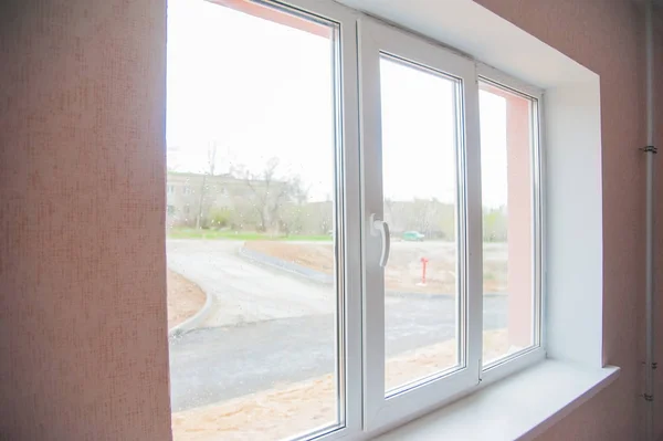 Modern Residential Window Blue Sky — Stock Photo, Image