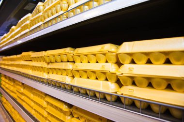 Alışveriş Merkezi'nde sergilenen yumurta paketleme