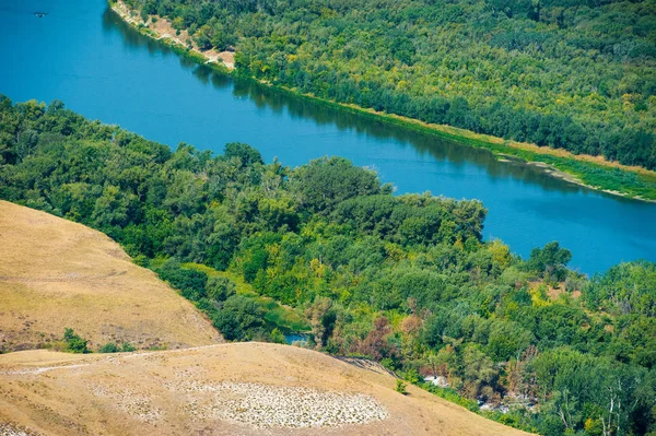 Bir Yaz Günü Havada Orman Manzarası — Stok fotoğraf