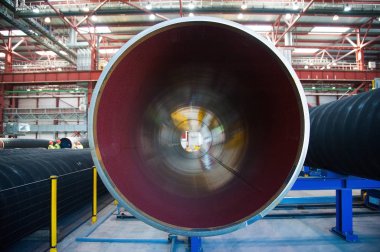 Fabrika denizaltı gaz boru hattı için çelik boru imalatı