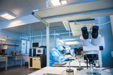 İç modern araştırma laboratuvarı