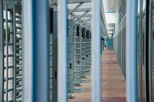 Turnstile entrada para o estádio — Fotografia de Stock