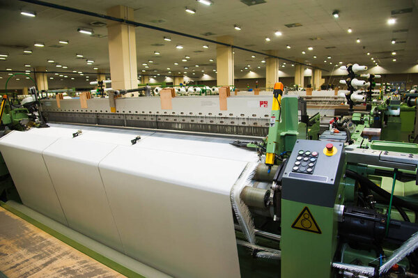 Industrial fabric production line