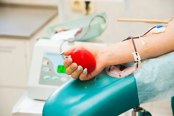 Blodtransfusion i IVA — Stockfoto