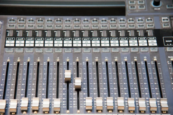 The control panel in the studio — Stock Photo, Image