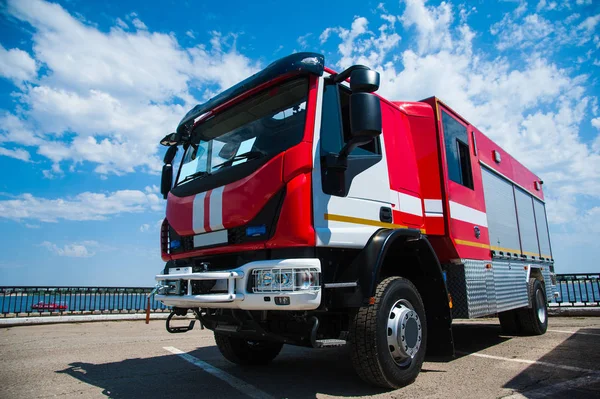 Truck firefighter automobiles — Stock Photo, Image
