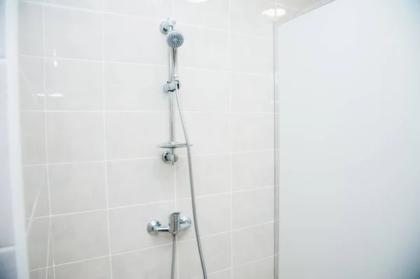 Common showers in the fitness room or pool — Stock Photo, Image