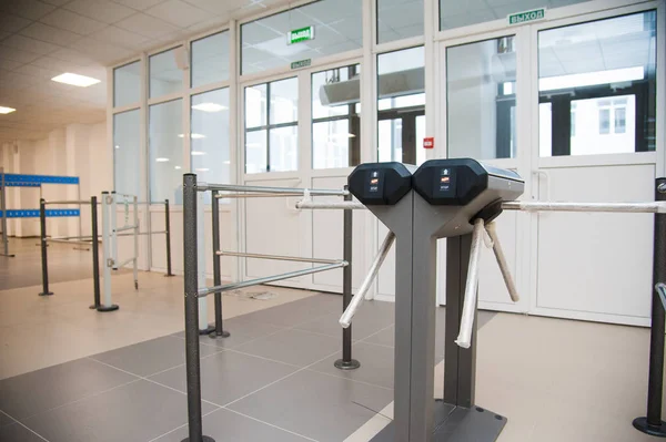 Access control system with turnstile