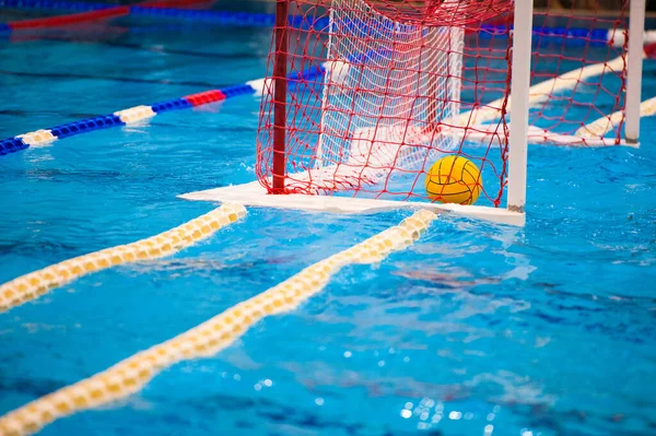 Water Polo Action Swimming Pool — Stock Photo, Image