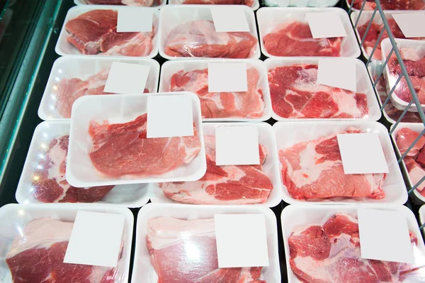 Assortment Meat Butcher Shop — Stock Photo, Image