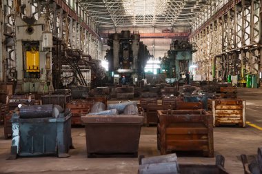 Ağır forgings bitkisi. Metal işi, metal işi.