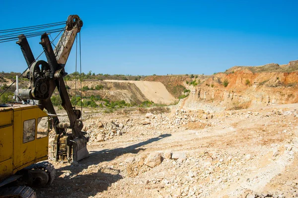 Mining Quarrying Production Stone Forsaken Quarry — Stock Photo, Image