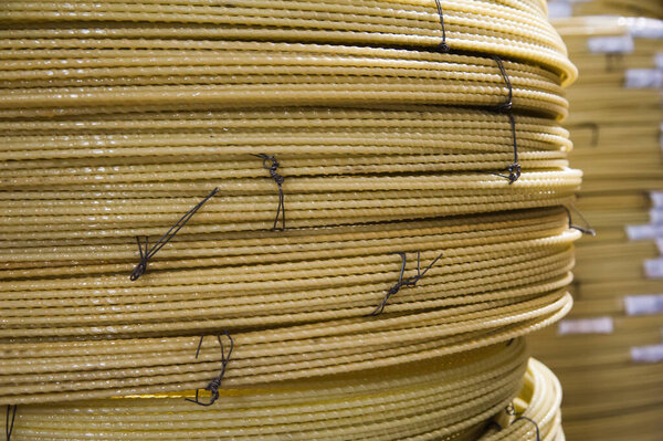 Producing fiberglass rods - manufacture of composite reinforcement, industry for construction