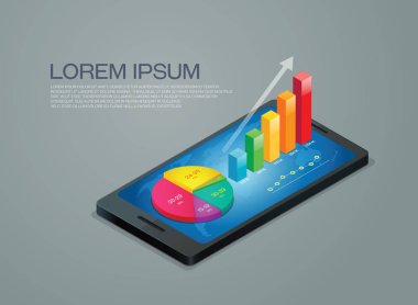 iş grafiği cep telefonu