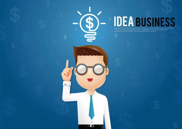 Homme d'affaires Idea — Image vectorielle