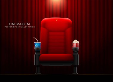 cinema seat vector clipart