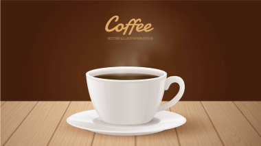 Kahve kupa vektör çizim