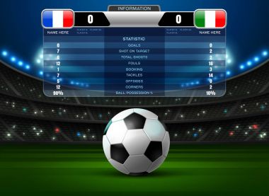 futbol Futbol Stadyumu spotlight ve çetele