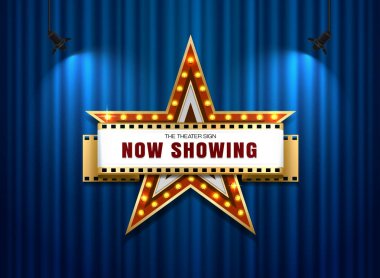 Tiyatro vektör yıldız işareti