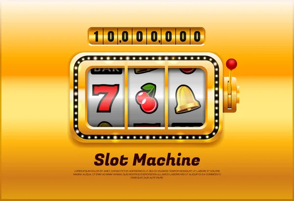 Slot machine vector illustration — Stock Vector