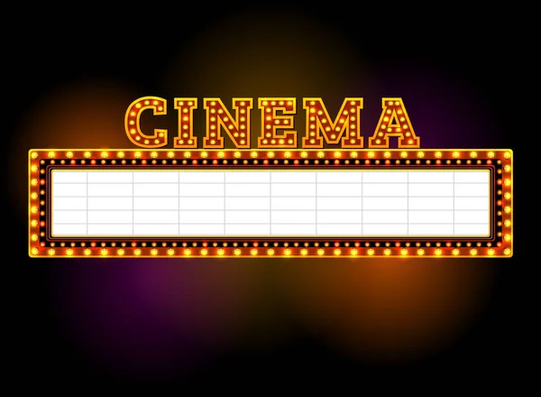 Theater sign vector illustration — Stock Vector