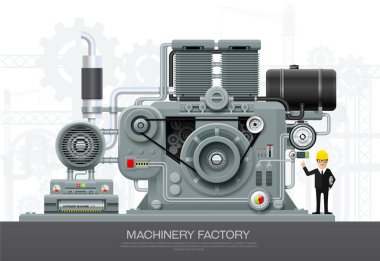 Endüstriyel makine fabrika İnşaat ekipmanları mühendislik