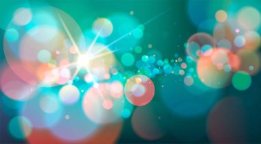 Bokeh ışık arka plan, vektör çizim