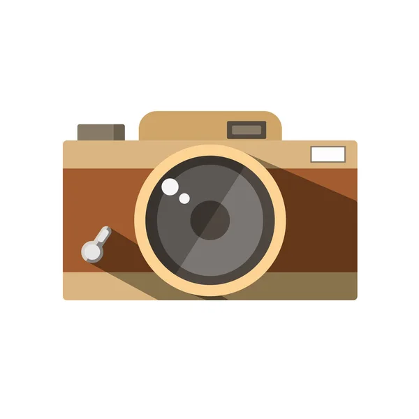 A câmera fotográfica vintage — Vetor de Stock
