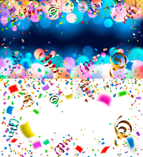 Fond avec confettis — Image vectorielle