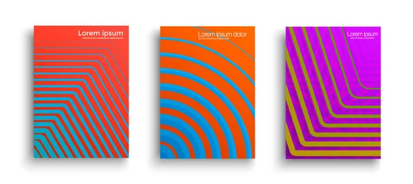 Set of geometric covers — Stock Photo, Image