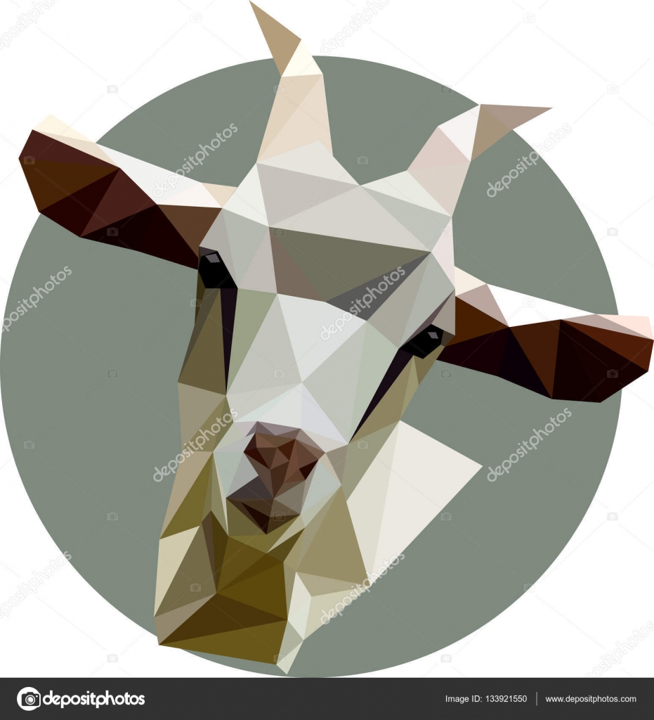 Goat In A Polygon Style Fashion Illustration Of The Trend In St Vector Image By C Verpax Vector Stock