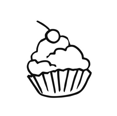 Tatlı tatlı çay için. Krem şanti ve kiraz ile kum sepeti