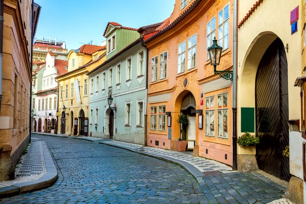 Old Street w Pradze na rano, downtown — Zdjęcie stockowe